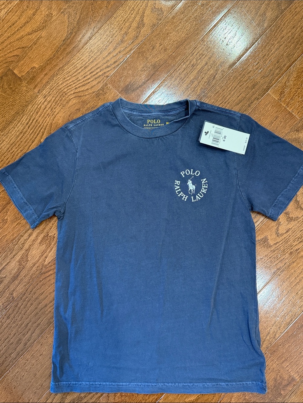 NWT Boys Polo by Ralph Lauren Navy Logo Short Sleeve Tee - Kids